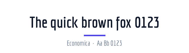 پیش‌نمایش فونت Economica