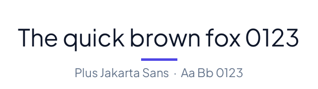 پیش‌نمایش فونت Plus Jakarta Sans