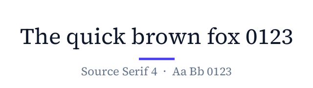 پیش‌نمایش فونت Source Serif 4