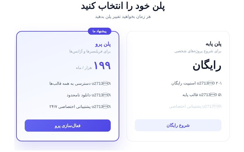 جدول قیمت دوتایی متمایز