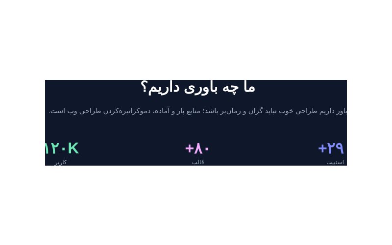 درباره ما با اعداد و مأموریت تیره